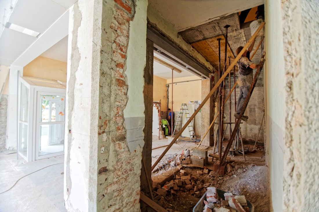 Chantier de rénovation intérieure